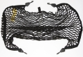 Gummirandnetz/Gepäcknetz 630/950x1000 mm elastisch (schwarz)